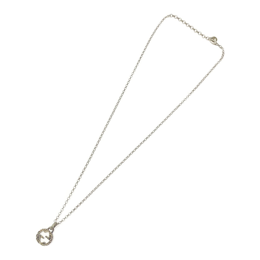 Gucci Silver Interlocking Arabesque Necklace - image 2